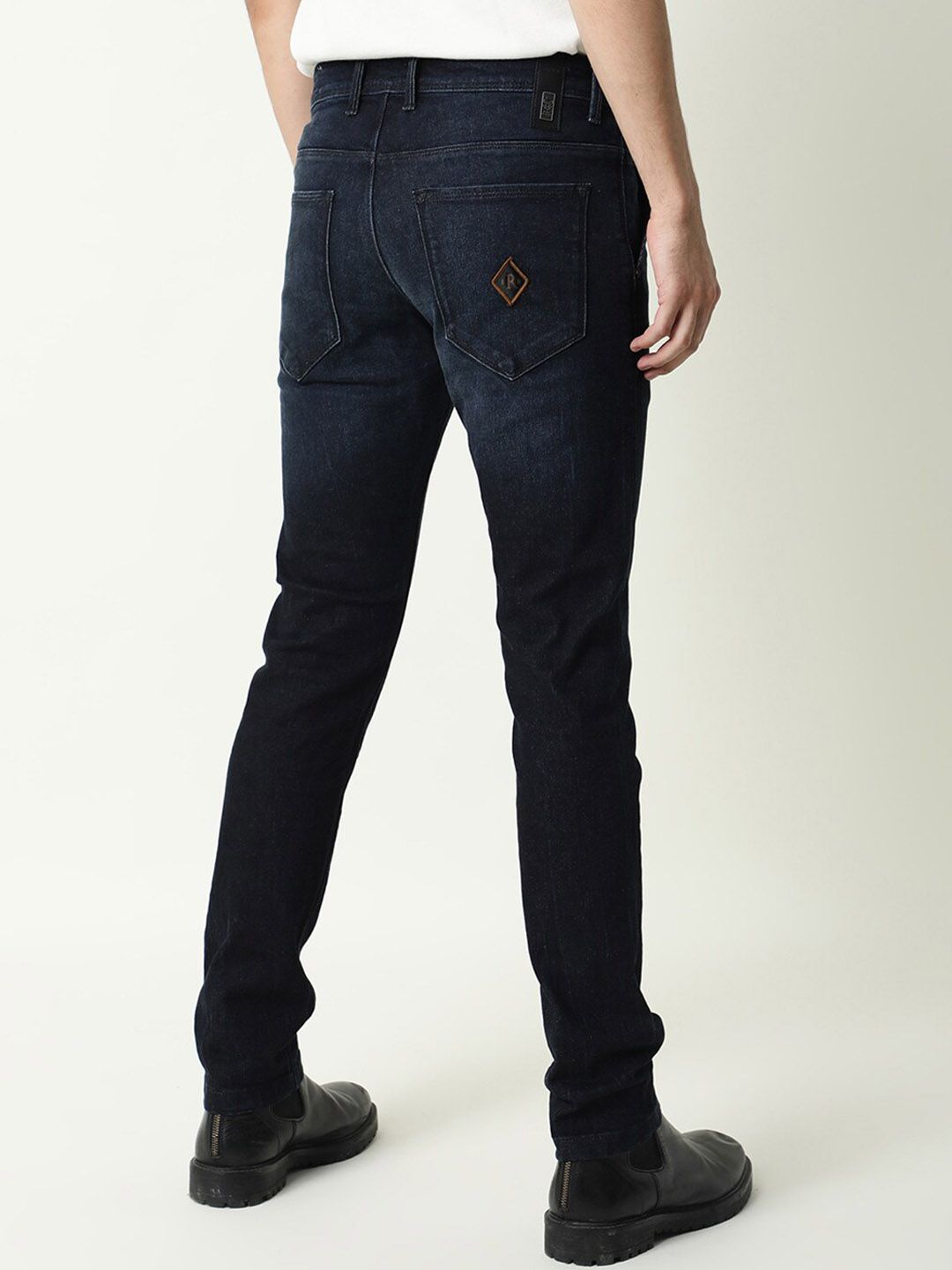 RARE RABBIT Men Cumbris Slim Fit Mid-Rise Cotton Jeans