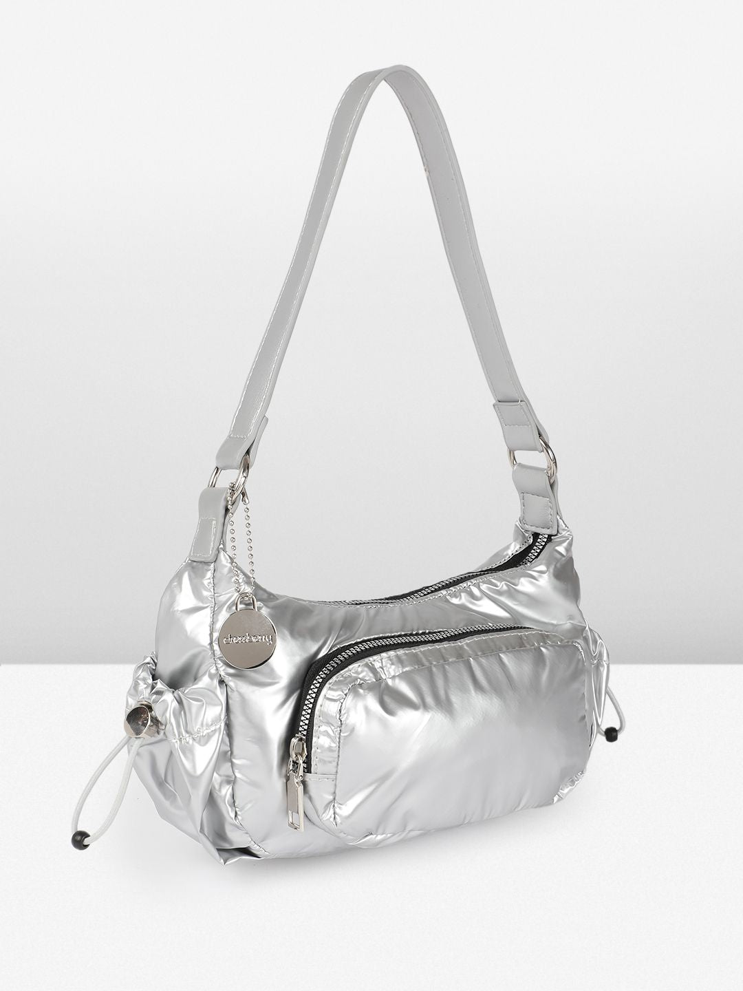 DressBerry Textured Structured Shoulder Bag