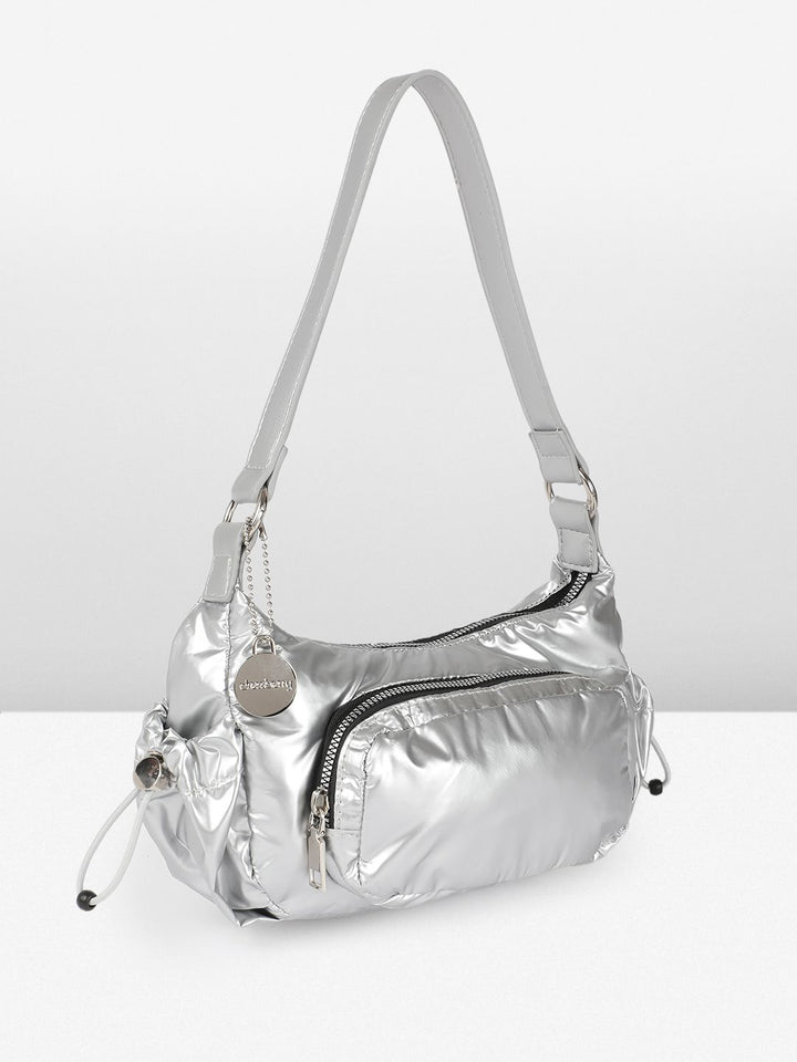 DressBerry Textured Structured Shoulder Bag