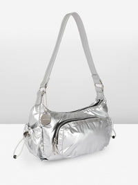DressBerry Textured Structured Shoulder Bag