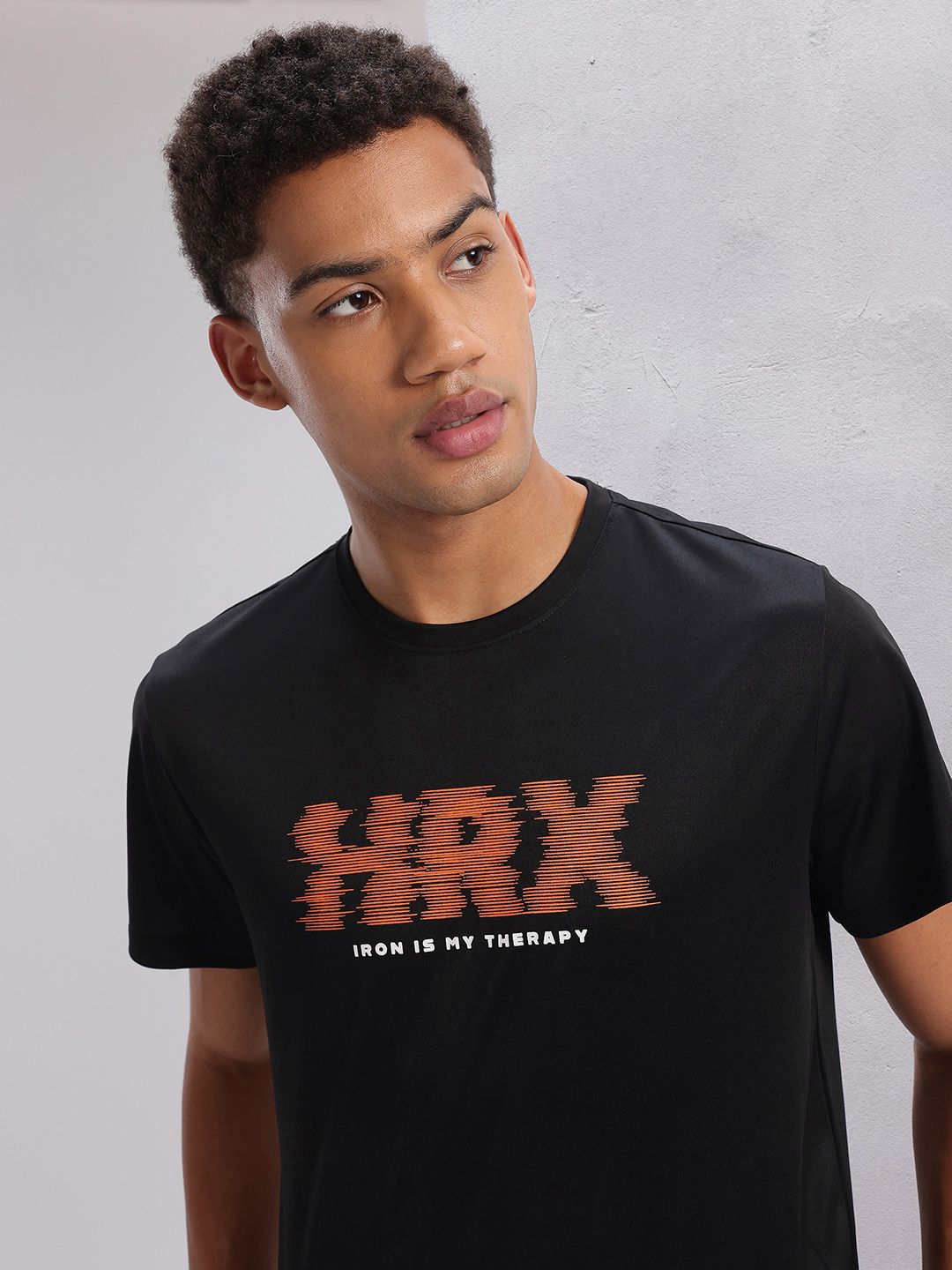 HRX by Hrithik Roshan Twin Collection Rapid-Dry Printed Training T-shirt