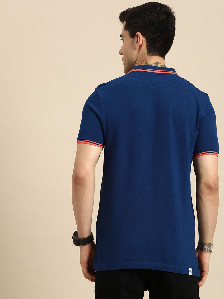 Being Human Men Polo Collar Pure Cotton T-shirt