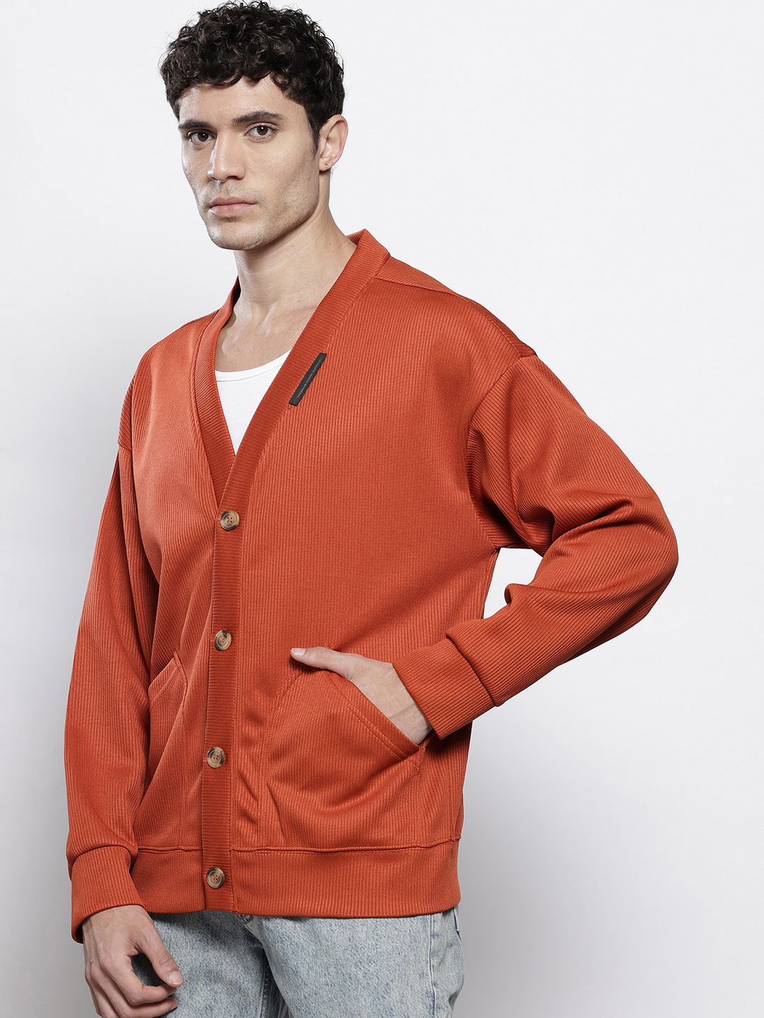 The Indian Garage Co Ribbed Oversized Sweatshirt