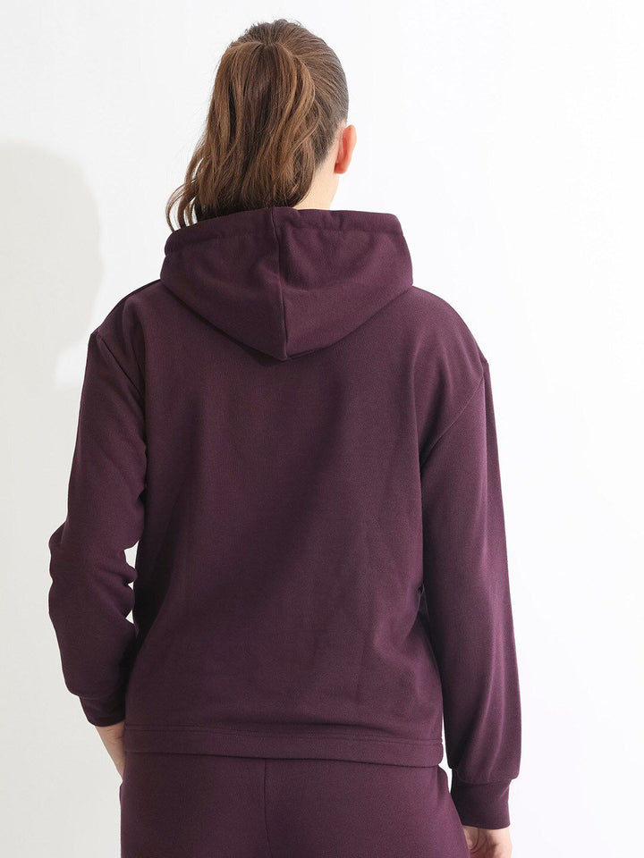 RAREISM Graphic Printed Hooded Cotton Sweatshirt