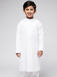 SOJANYA Boys White Chikankari Kurta