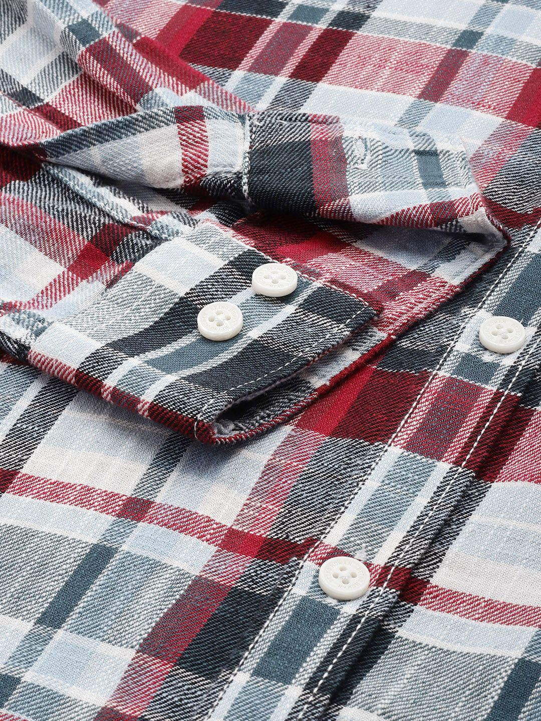 Being Human Slim Fit Checked Pure Cotton Casual Shirt