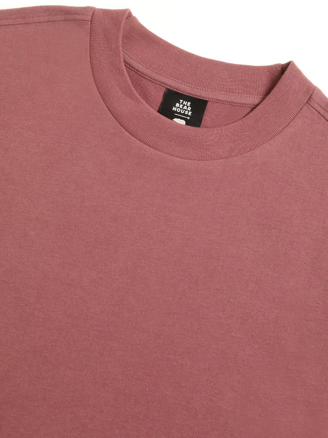 THE BEAR HOUSE Round Neck Pure Cotton Relaxed Fit T-shirt