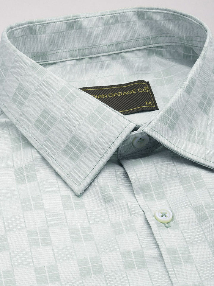 The Indian Garage Co. X Luxe Slim Fit Checked Formal Shirt