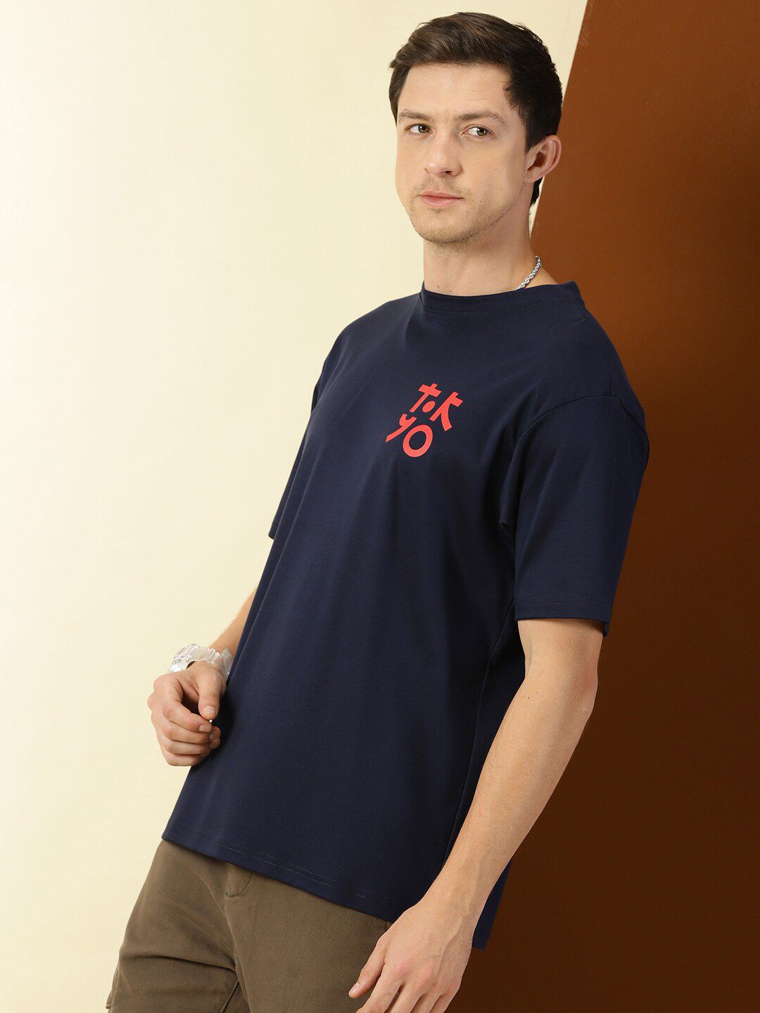 Thomas Scott Typography Printed Oversized T-shirt