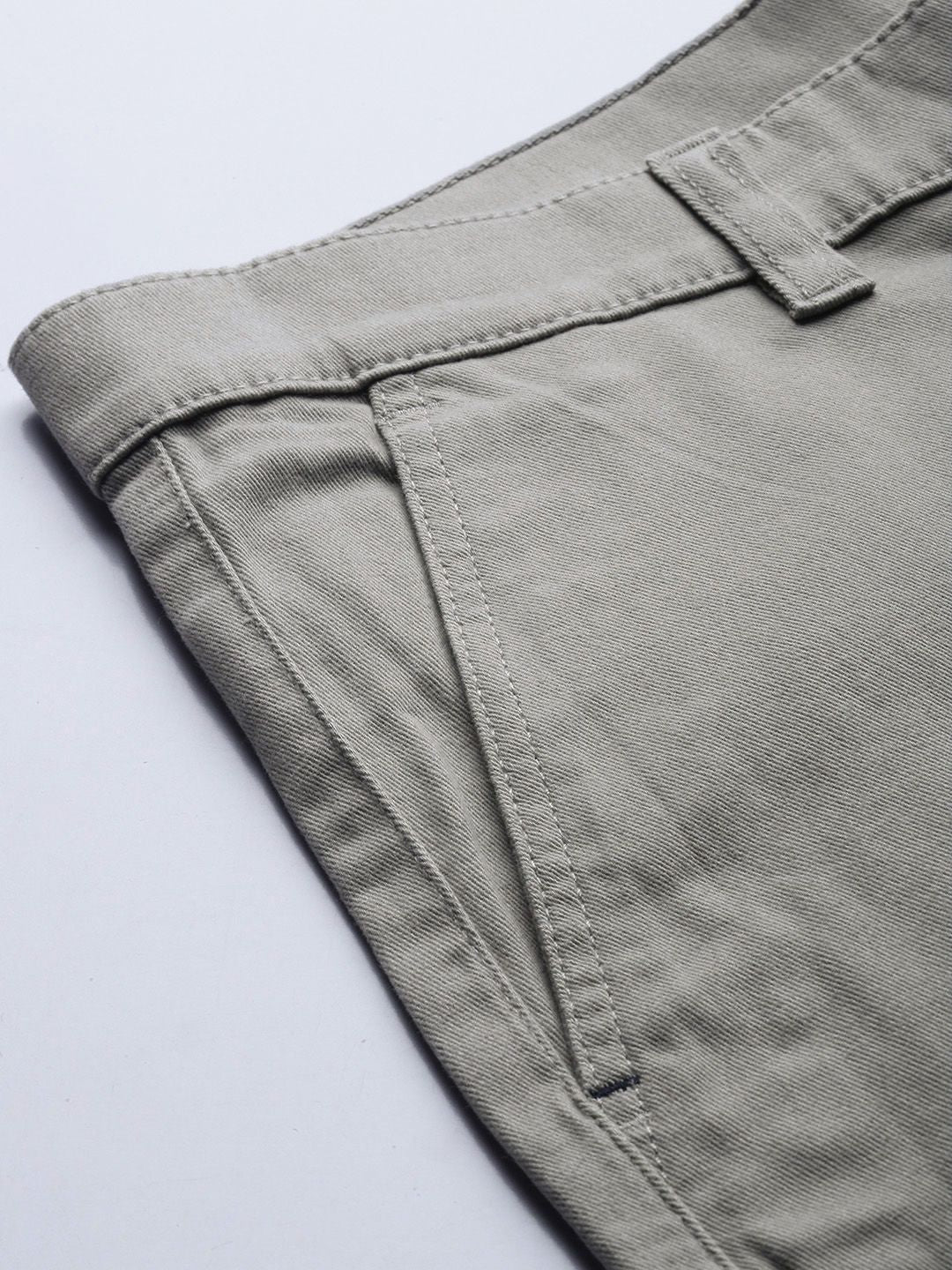 The Indian Garage Co Men Grey Slim Fit Chinos