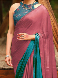 Saree mall Ombre Sequinned Pure Chiffon Sarees