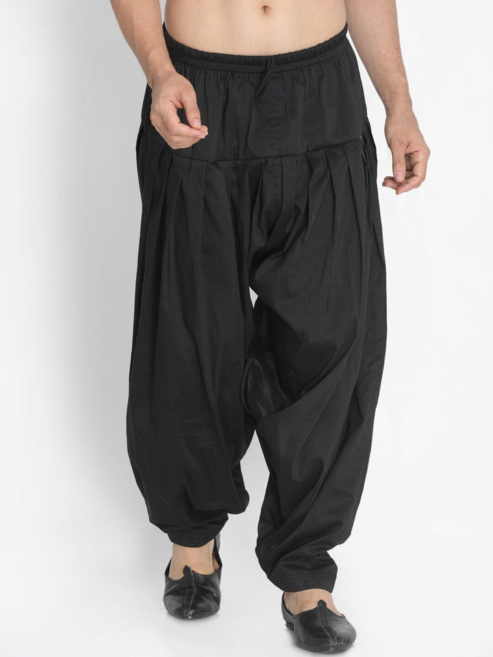Vastramay Men Cotton Black Black Salwar