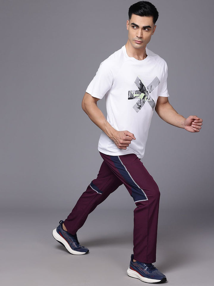 HRX by Hrithik Roshan Men Colourblocked Rapid-Dry Running Track Pants