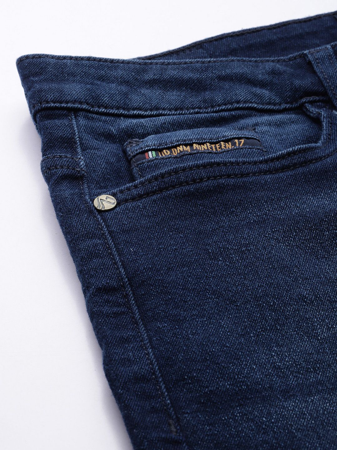 The Indian Garage Co Men Slim Fit Light Fade Jeans