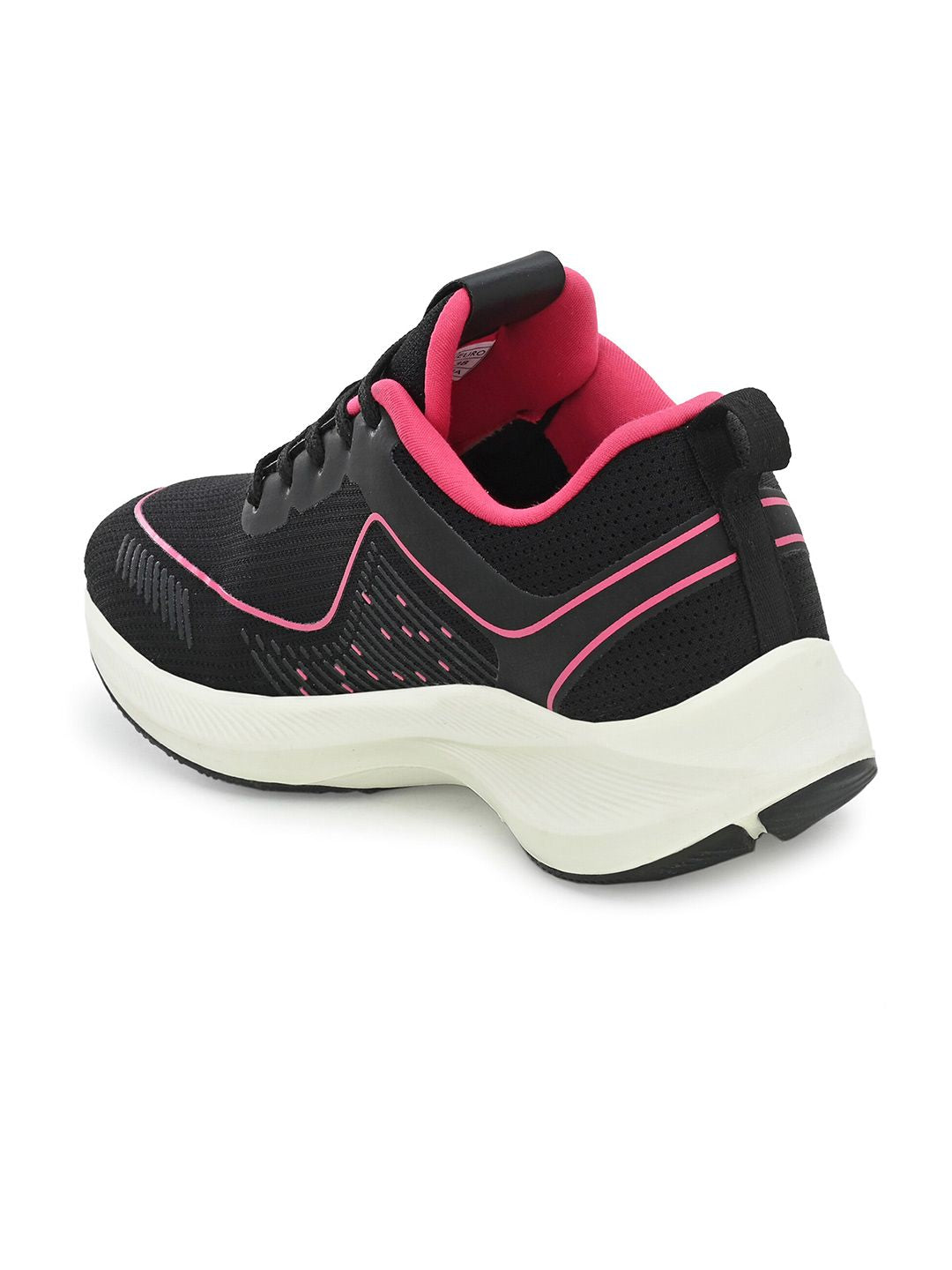 HRX by Hrithik Roshan Women Black And Pink Memory Foam Non-Marking Running Shoes