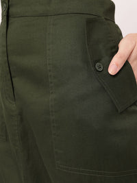 DressBerry Straight Toggle Adjusted Pure Cotton Skirt