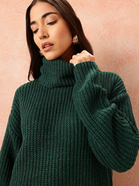 all about you Ribbed Longline Pullover