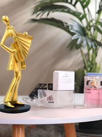 Cortina Resin Golden Sculpture Art Decor Statue for Home Decor