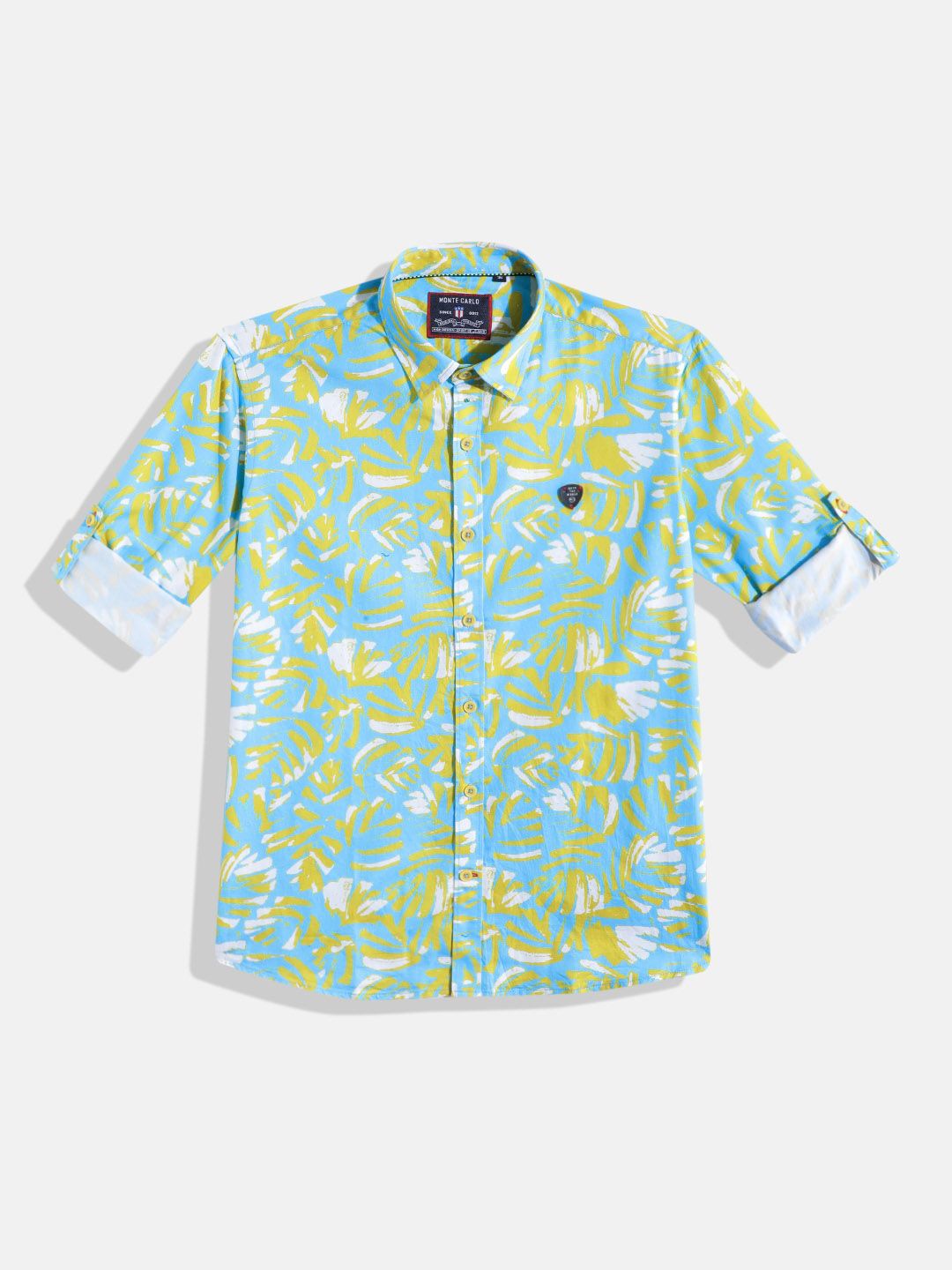 Monte Carlo Boys Printed Smart Fit Shirt