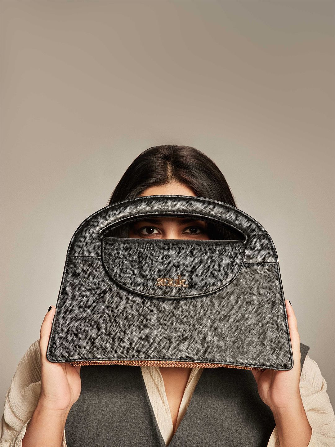 ZOUK Printed Structured Sling Bag