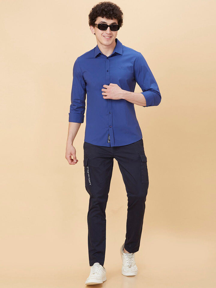 Being Human Spread Collar Slim Fit Casual Shirt