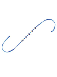 NVR Unisex Blue Evil Eye Thread Rakhi with Roli Chawal Chandan Mishri