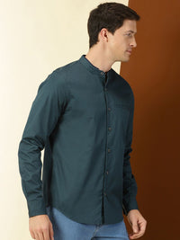 Thomas Scott Classic Slim Fit Mandarin Collar Cotton Casual Shirt