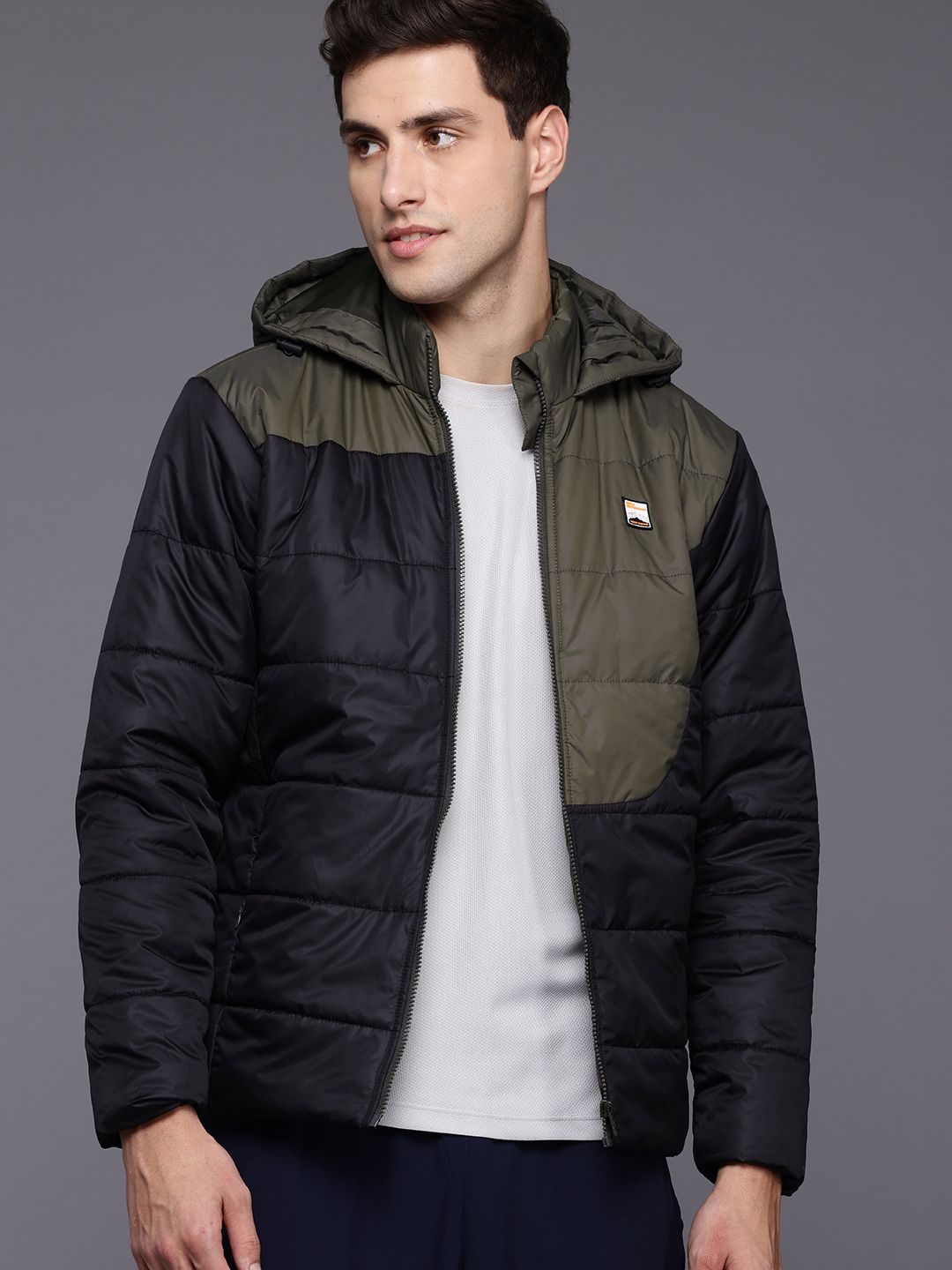 HRX by Hrithik Roshan Colourblocked Outdoor Padded Jacket
