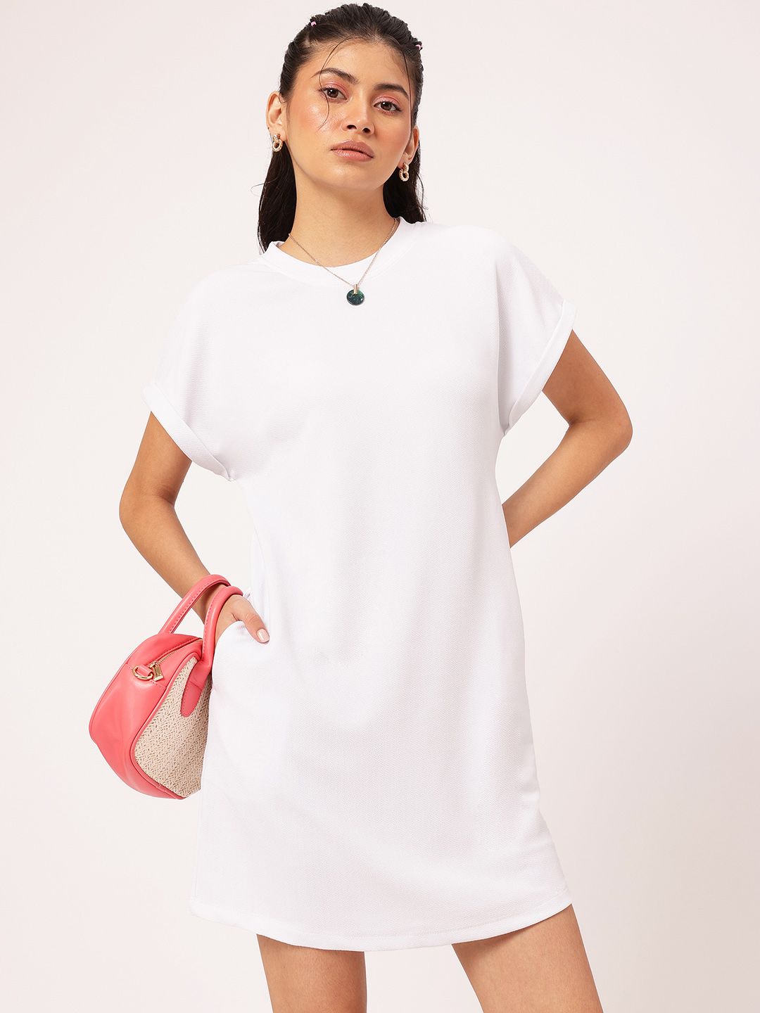 DressBerry Comfy-Cutie Couture Extended Sleeves Mini Dress