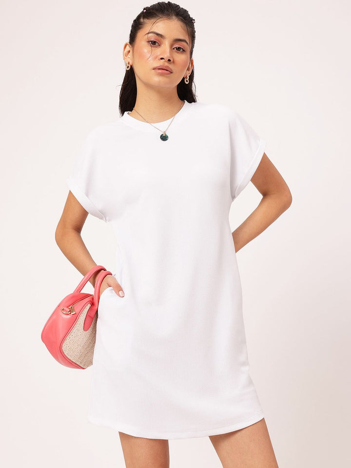 DressBerry Comfy-Cutie Couture Extended Sleeves Mini Dress