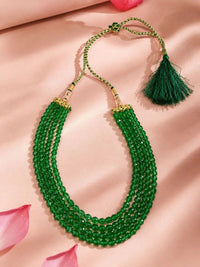 Kalung Manik Tiruan Bersalut Emas PANASH