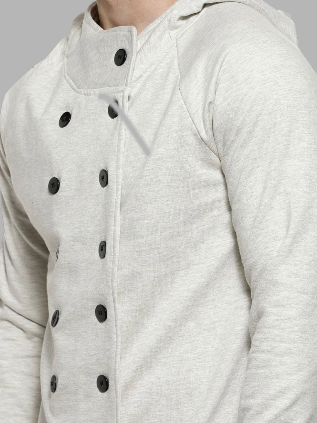 Campus Sutra Men Cream-Coloured Windcheater Outdoor Open Front Jacket
