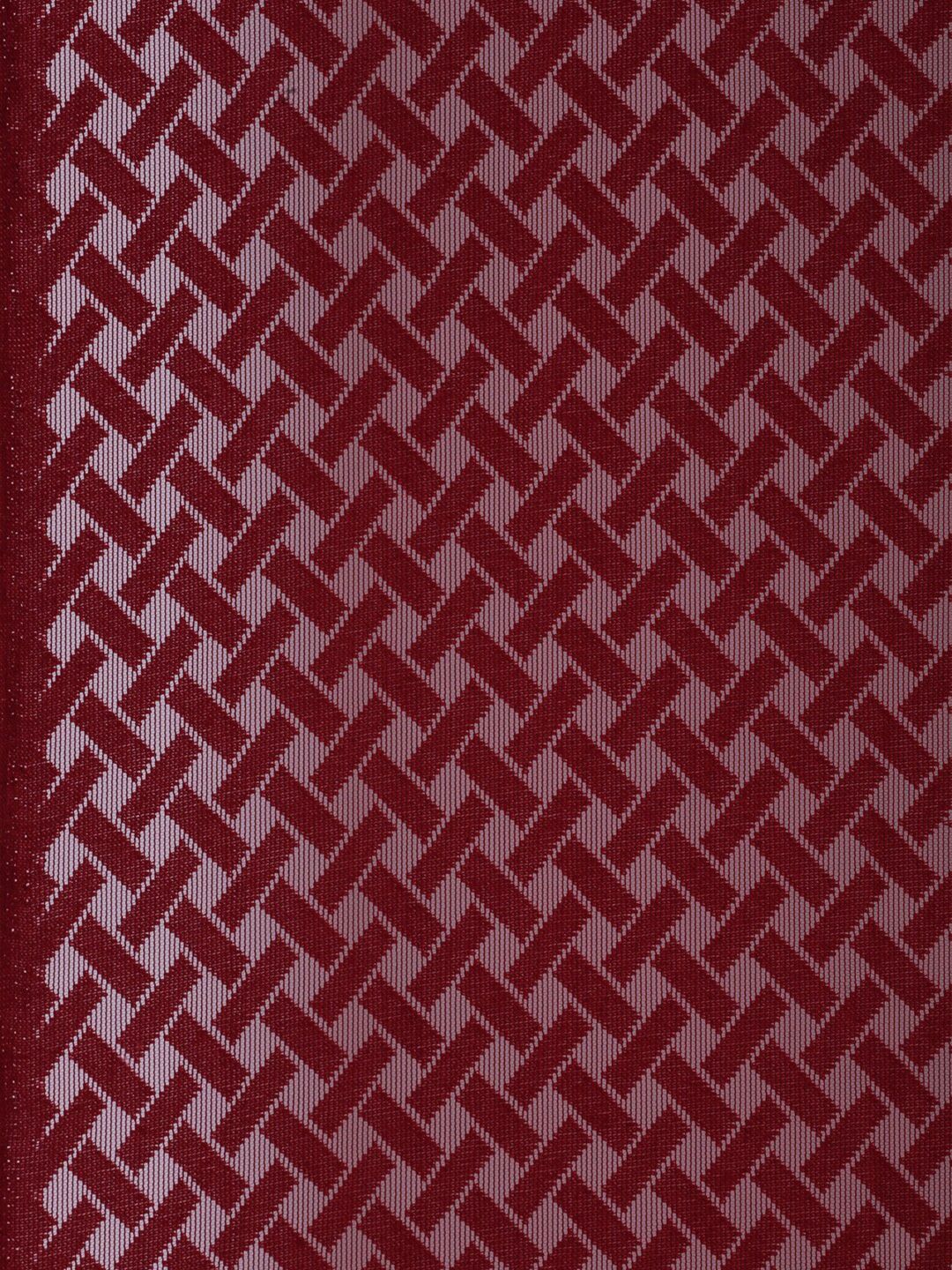 HOSTA HOMES Maroon Geometric Door Curtain