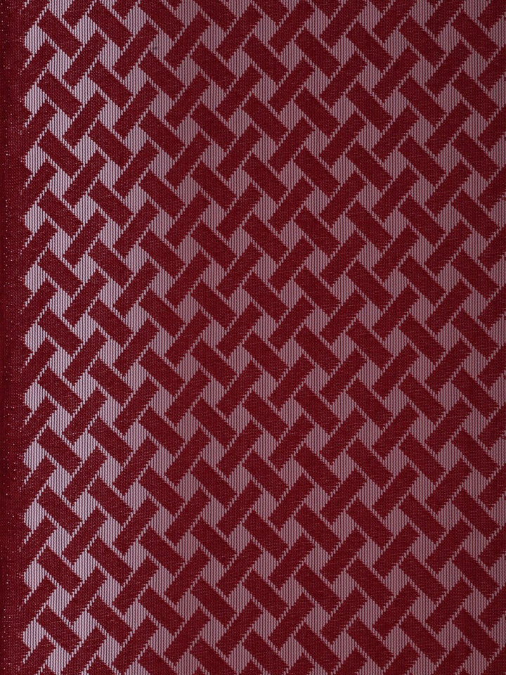 HOSTA HOMES Maroon Geometric Door Curtain