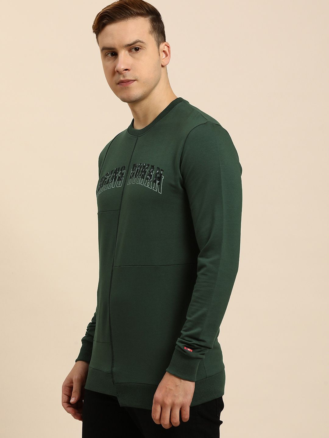 Being Human Men Brand Logo Printed Pullover Sweatshirt