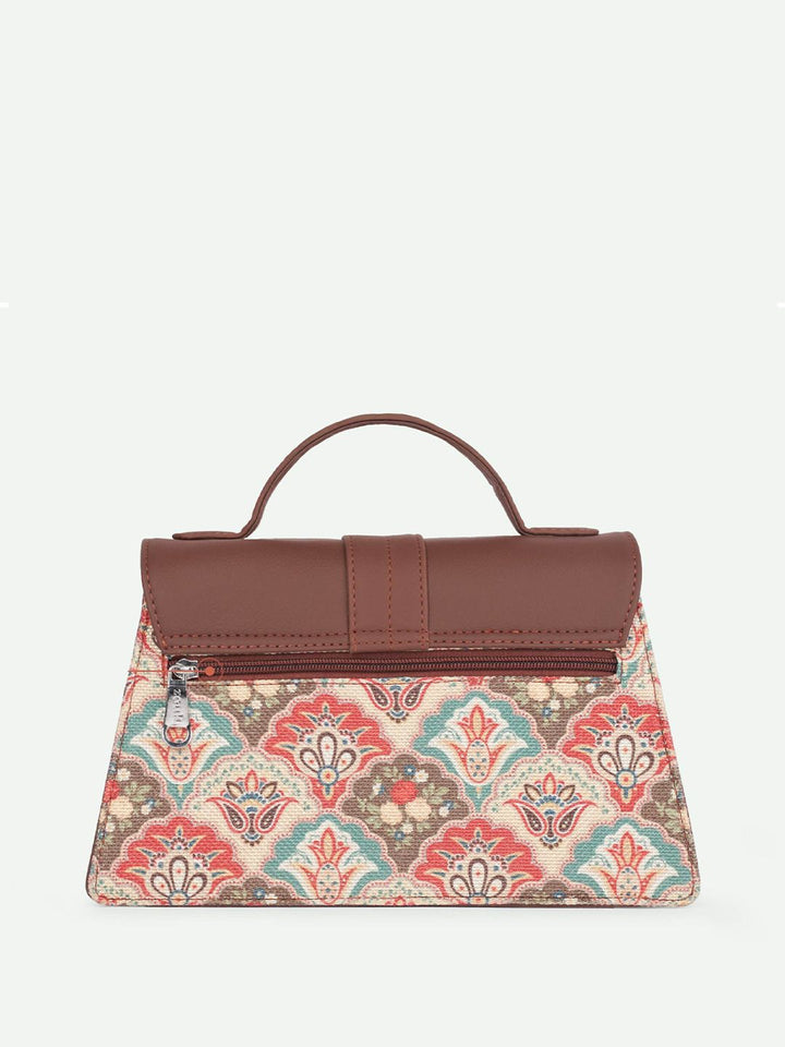 Zouk Kriti Sanon - Mughal Art Multicolor Iconic Evening Satchel