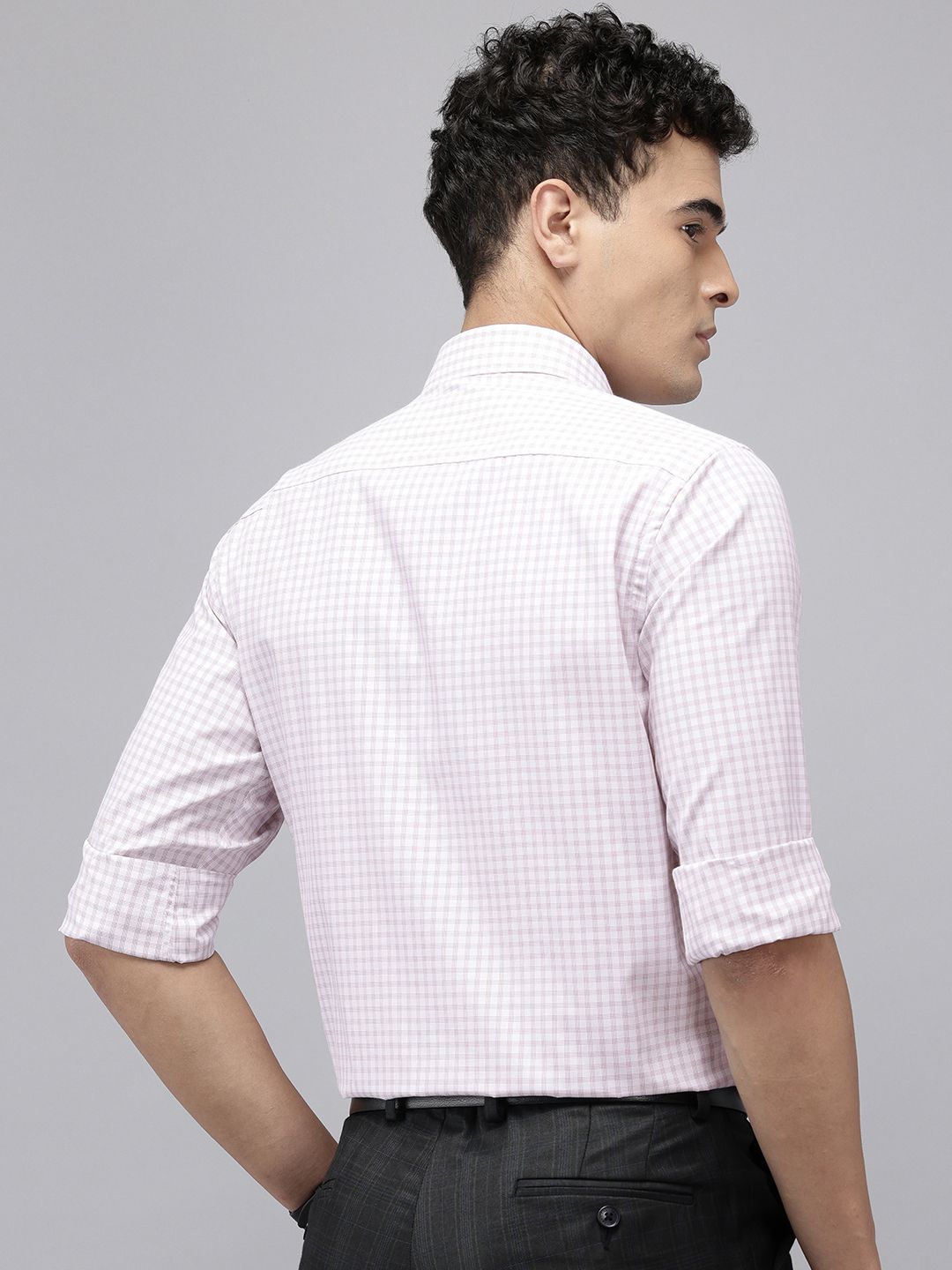 Park Avenue Slim Fit Checked Formal Shirt