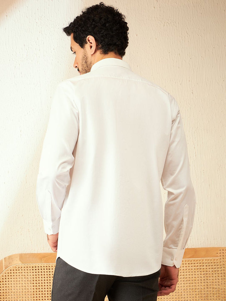 DENNISON Smart Spread Collar Cotton Formal Shirt