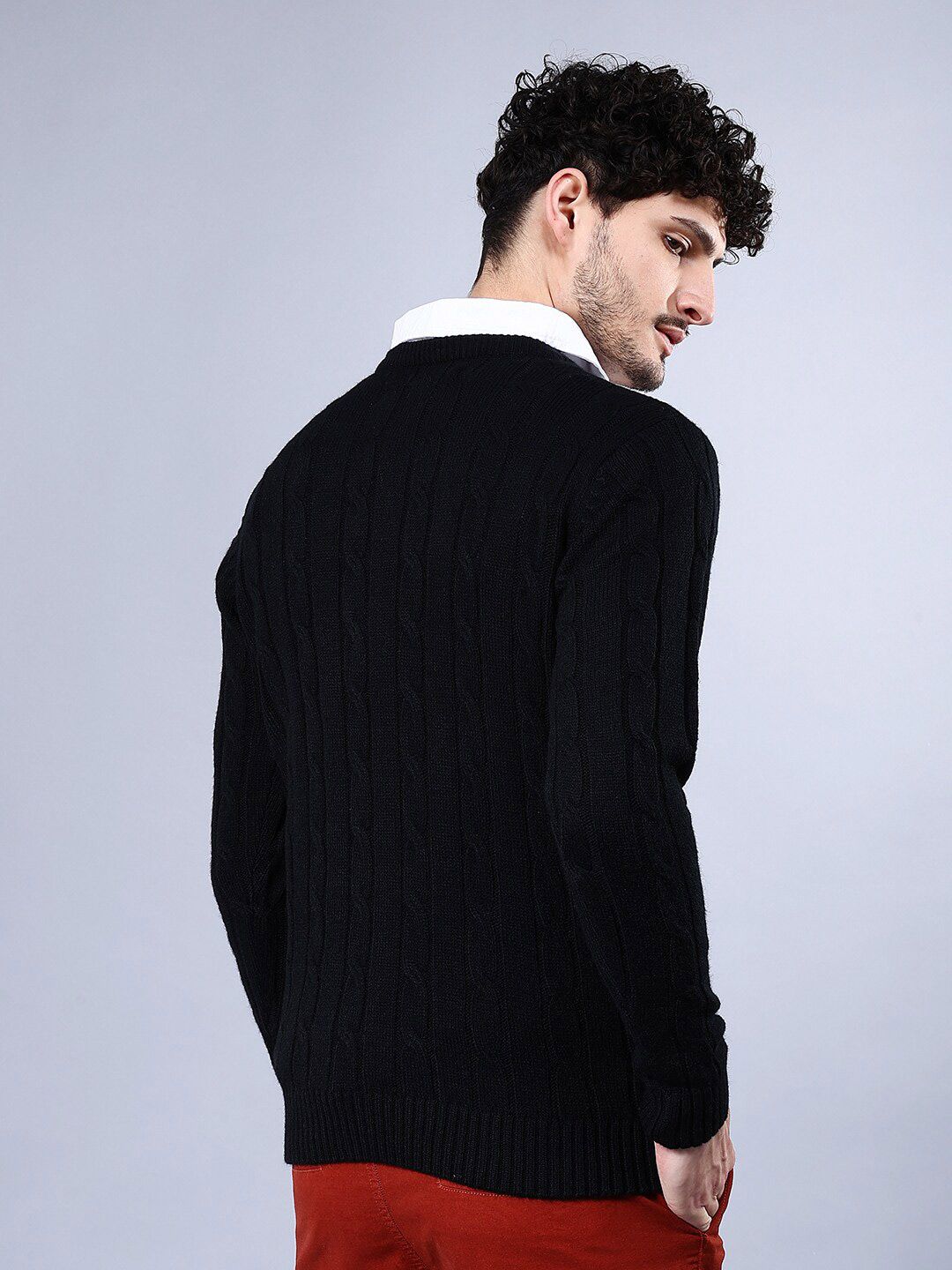 The Indian Garage Co  Striped Acrylic Pullover