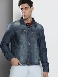 The Indian Garage Co Washed Slim Fit Trucker Jacket