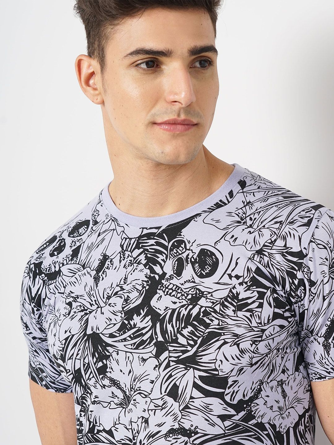 The Indian Garage Co Typography Printed Round Neck T-shirt
