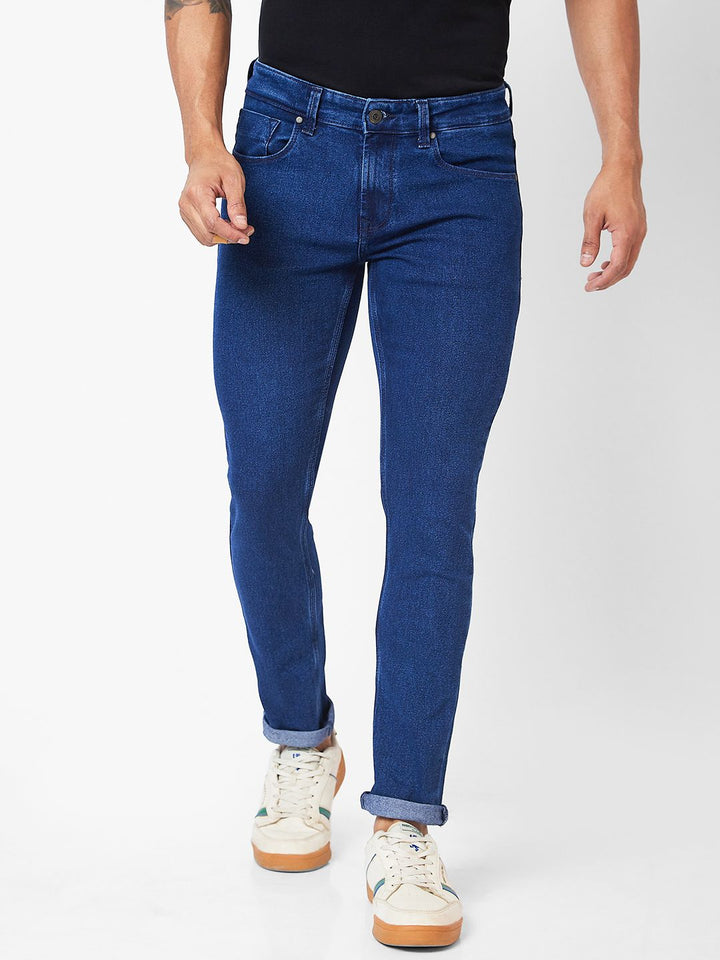 SPYKAR Men Super Skinny Fit Low-Rise Light Fade Stretchable Jeans