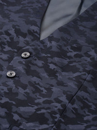 Park Avenue Self Design Single Breasted Super Slim Fit 3-Peice Suit