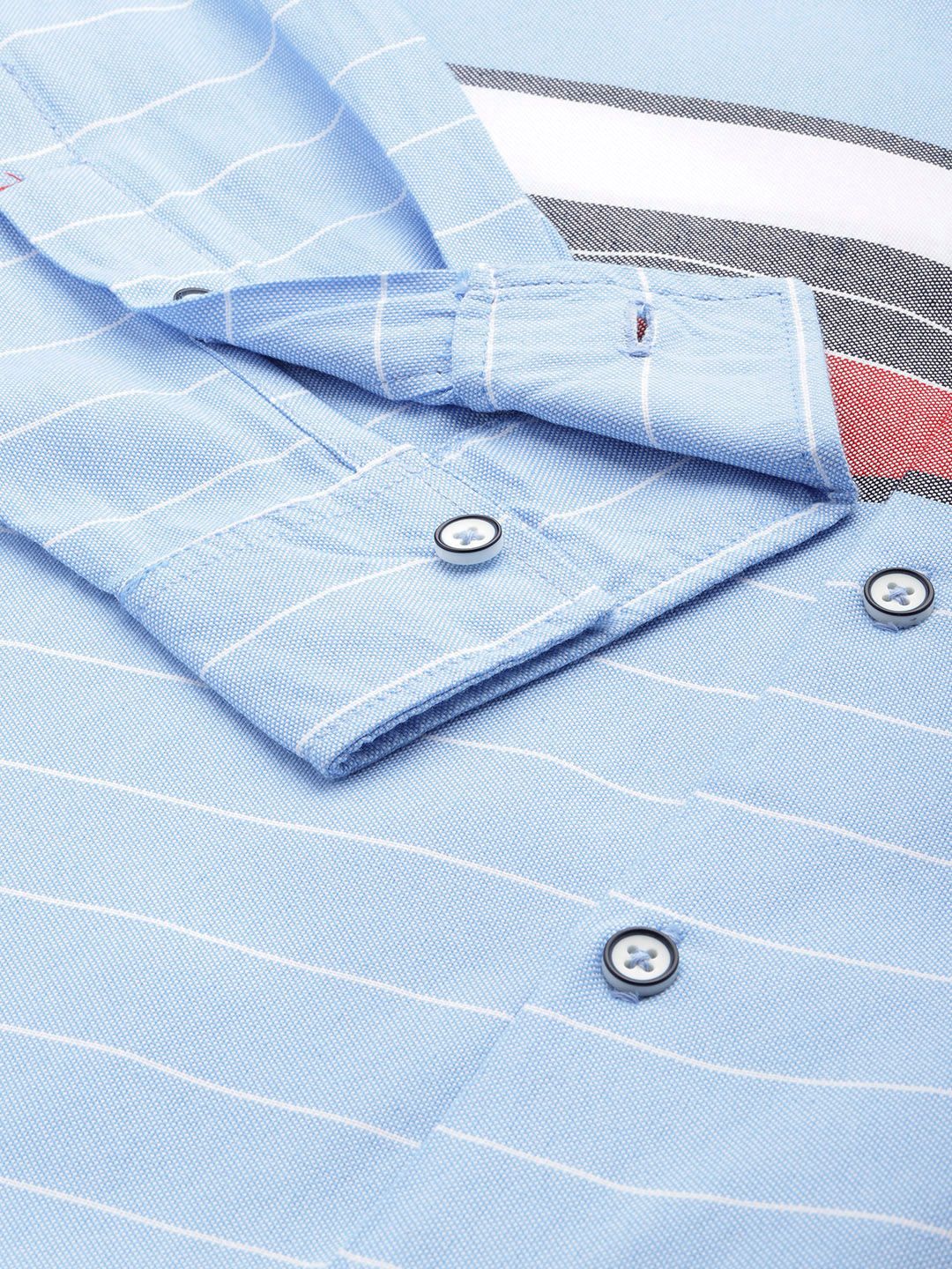 The Indian Garage Co Men Slim Fit Multi Stripes Opaque Casual Shirt