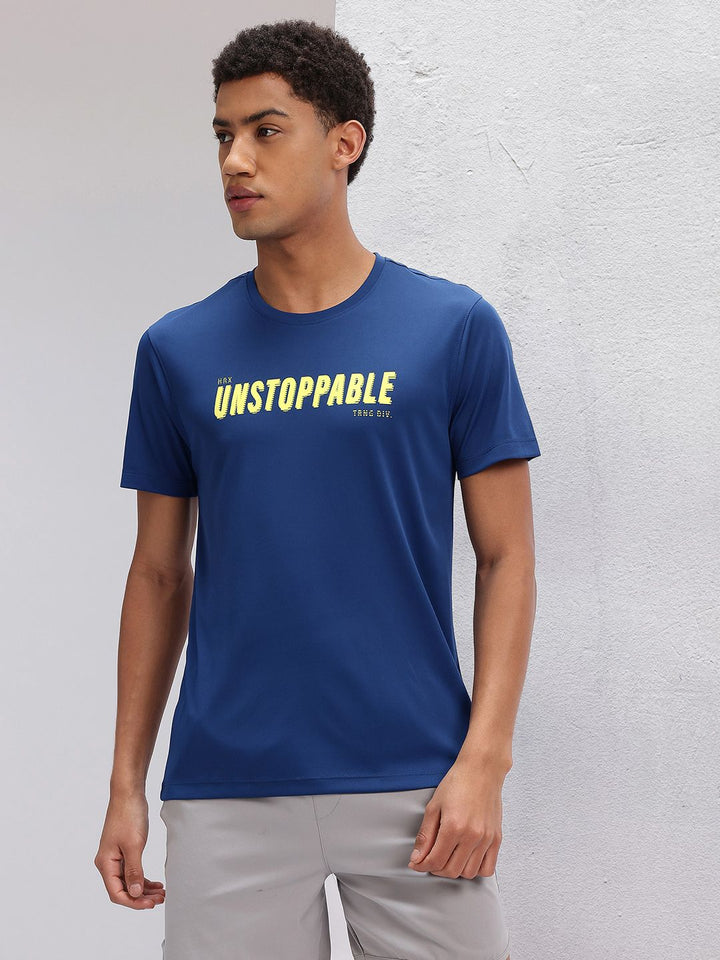 HRX by Hrithik Roshan Typography Print Regular Fit Training T-shirt