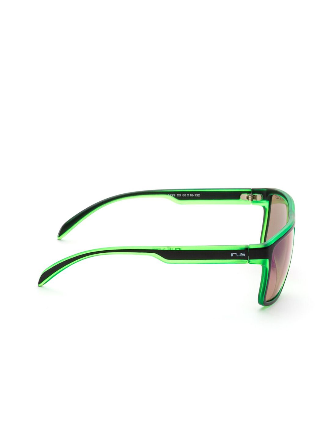 IRUS by IDEE Men Square Sunglasses with UV Protected Lens IRS1229C3SG