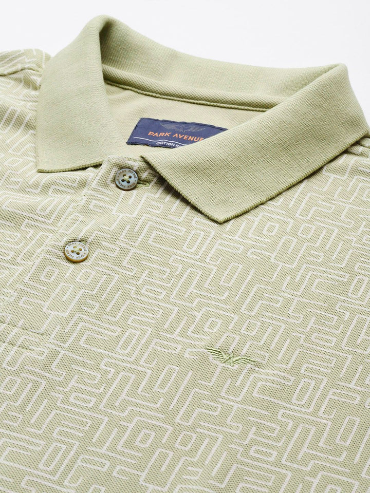 Park Avenue Printed Polo Collar T-shirt