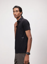 ether 365 Essentials Polo Collar Textured T-shirt
