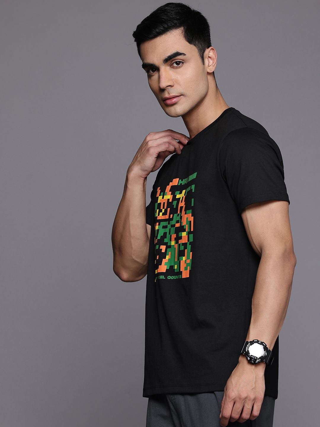 HRX by Hrithik Roshan Printed Casual T-shirt