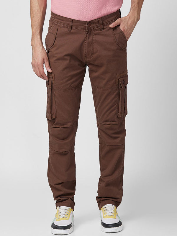 SPYKAR Men Mid-Rise Cotton Cargos Trousers